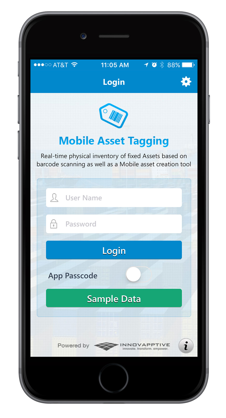 mobile asset tracking and tagging screen 1