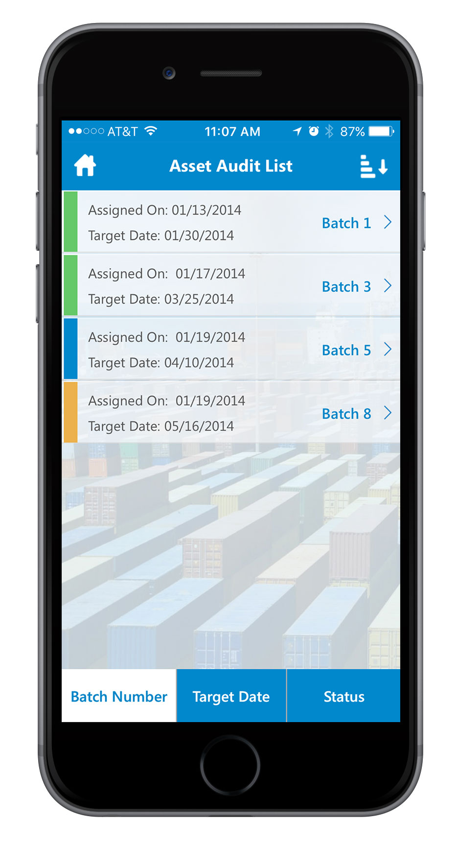 mobile asset tracking and tagging screen 10