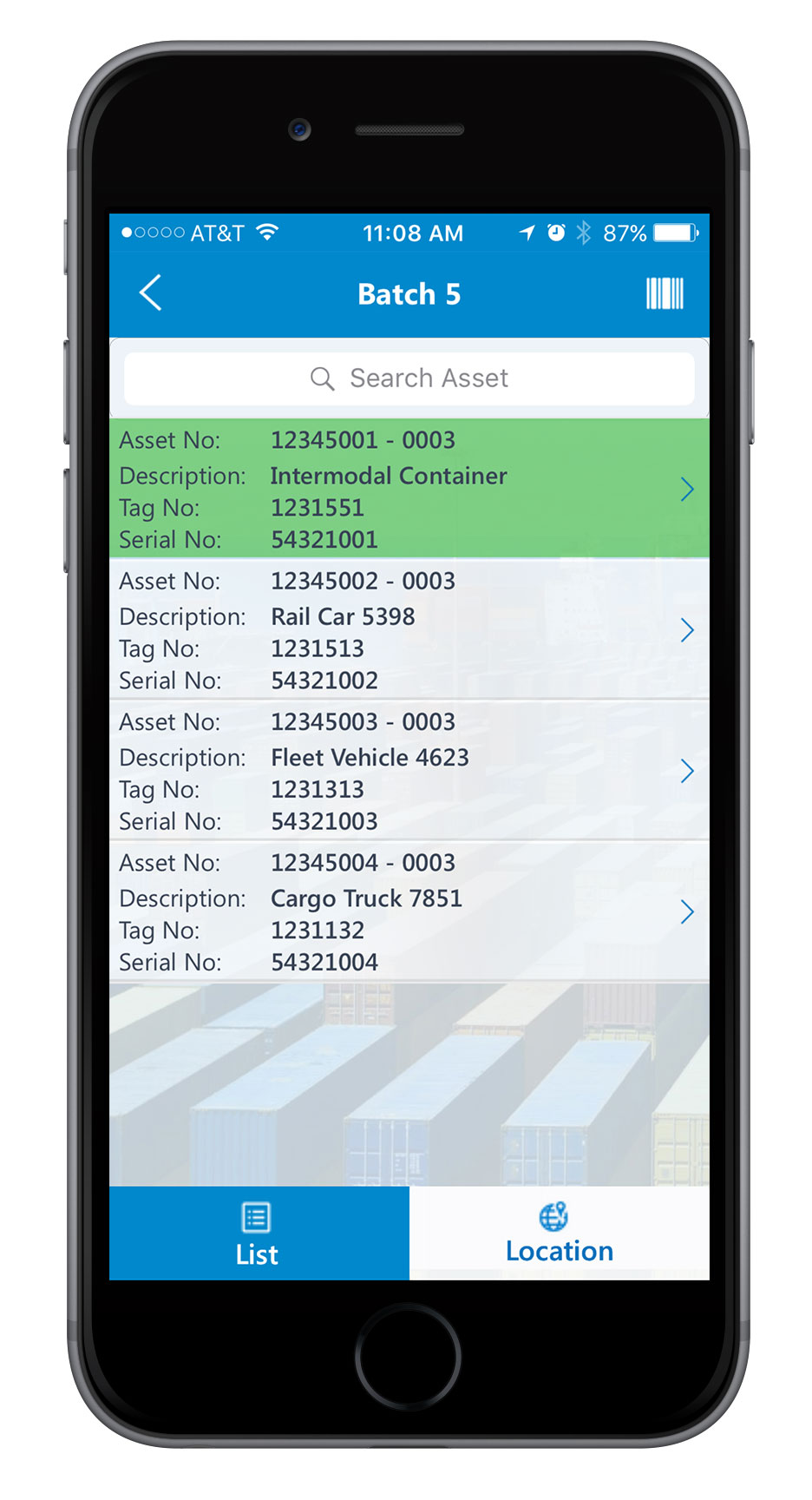 mobile asset tracking and tagging screen 11