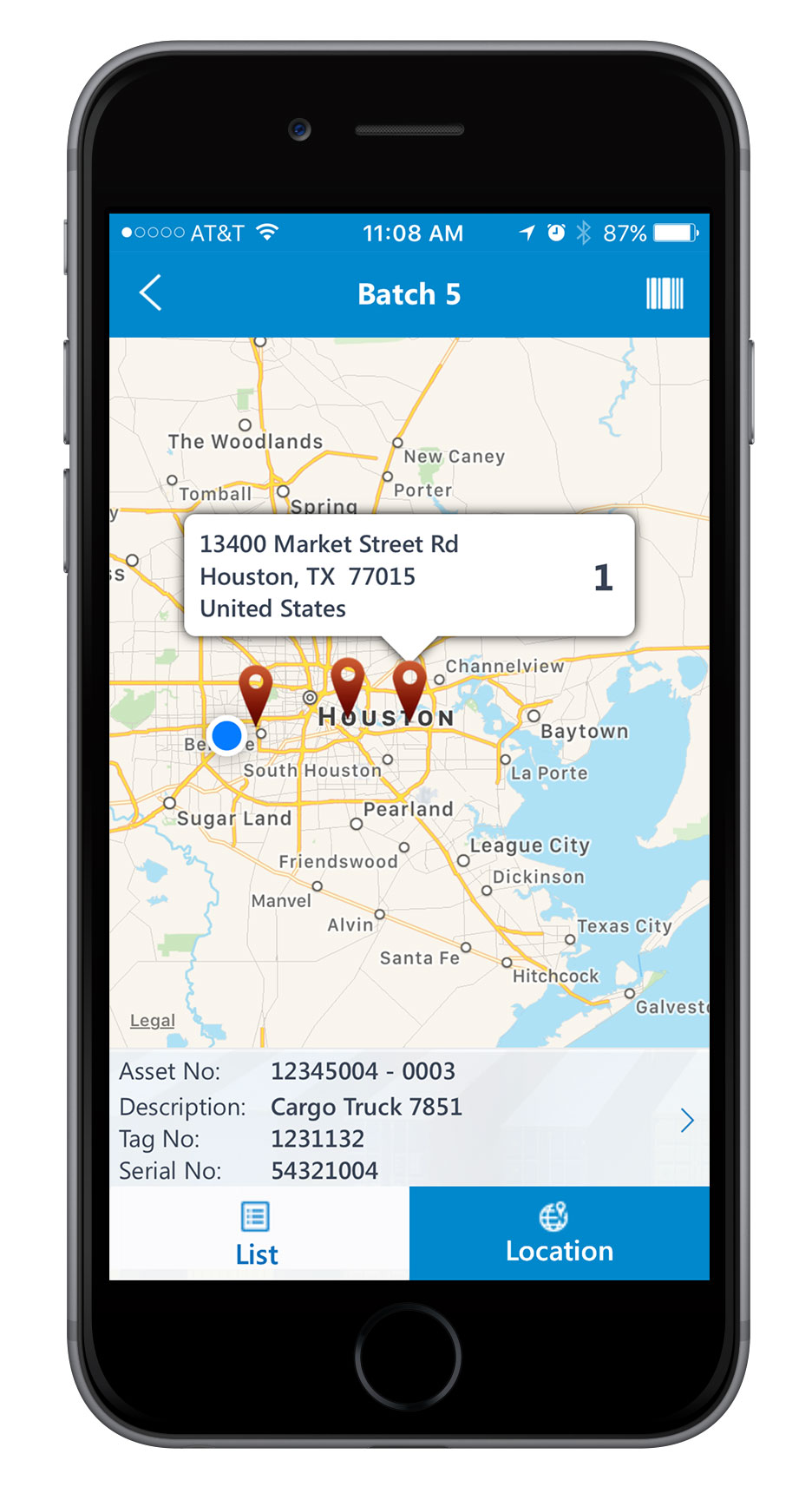 mobile asset tracking and tagging screen 12