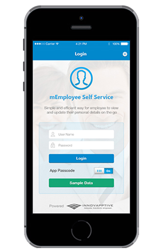 Mobile Employee Self Service
screen 2